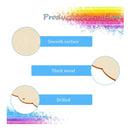 10 Unfinished Wooden Hanging Signs | Rectangular | Blank | Decorative | Rectangular | Wooden Pendants | Oval | To Hang