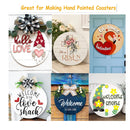 12 Inch Wooden Circles For Crafts | 10 Unfinished Wood Pieces | Round Embellishments For Crafts Valentines Crafts