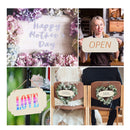 10 Unfinished Wooden Hanging Signs | Rectangular | Blank | Decorative | Rectangular | Wooden Pendants | Oval | To Hang