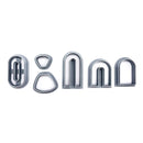 Polymer Clay Earring Cutters | The Clayful Co Starter Pack Set Of 6 | Clay Cutters For Earring Shapes