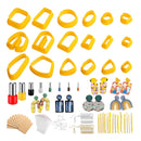 NAKOE Polymer Clay Cutters with 8 Drilling Tools | 14 Piece Sculpting Tool Set | Clay Cutters