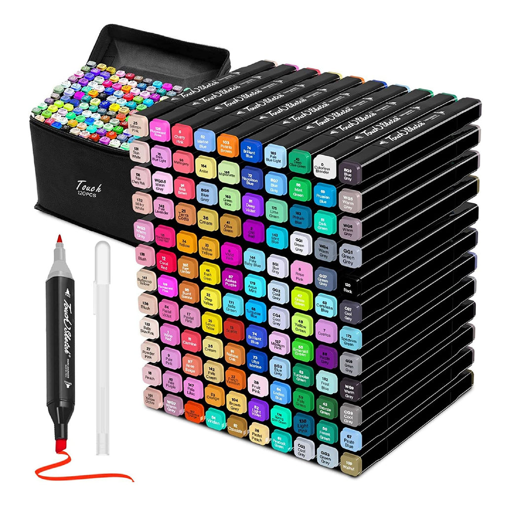 Artist's Marker Set 24 Permanent Alcohol Based Marker Pens in Carry Case.  Professional Quality. -  Denmark