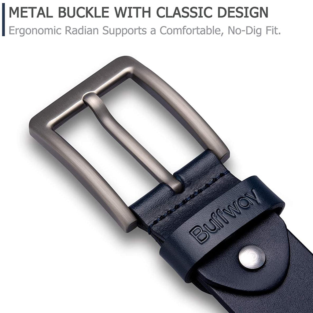 Heavy Duty Work Leather Belts with Stainless Steel Buckles