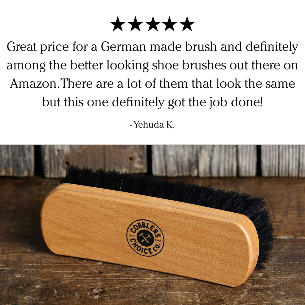 Premium Shoe Brush in Brown - Cobbler's Choice Co.