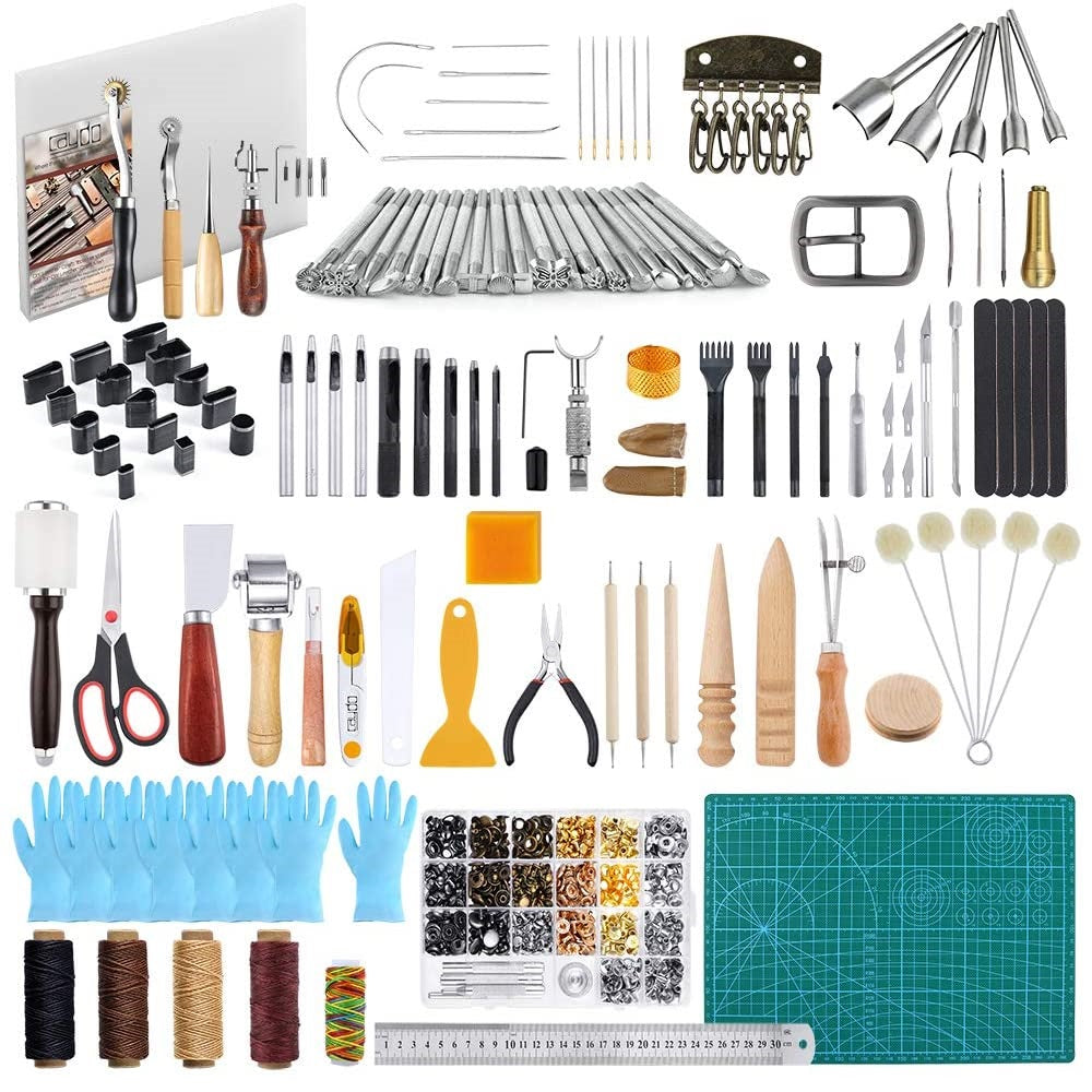 Leather Working Tools Leather Craft Kit and 20 PCS Leather