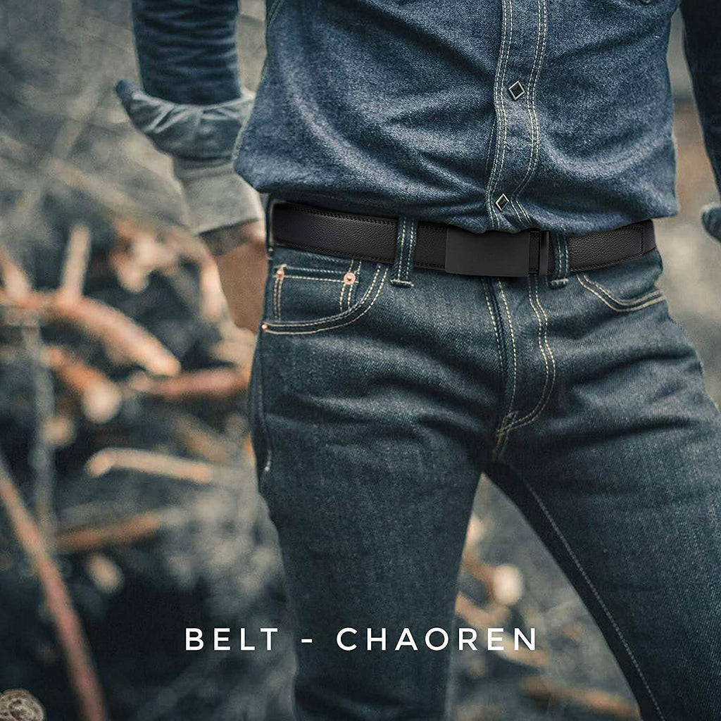 CHAOREN Men's Reversible Leather Belt