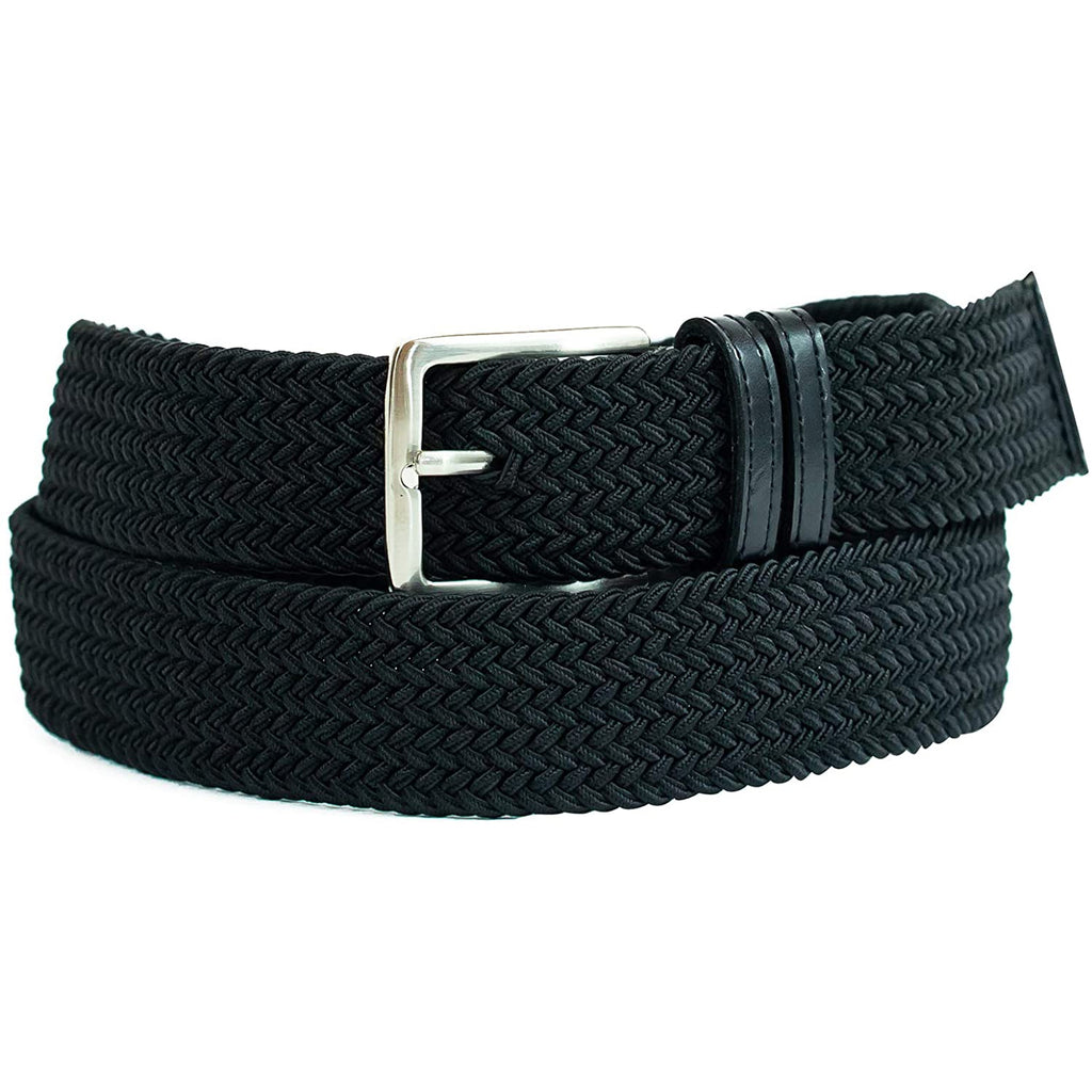Dockers Men's Leather Braided Casual and Dress Belt | Color Black Dockers Men's Leather Braided Casual and Dress Belt | Color Black