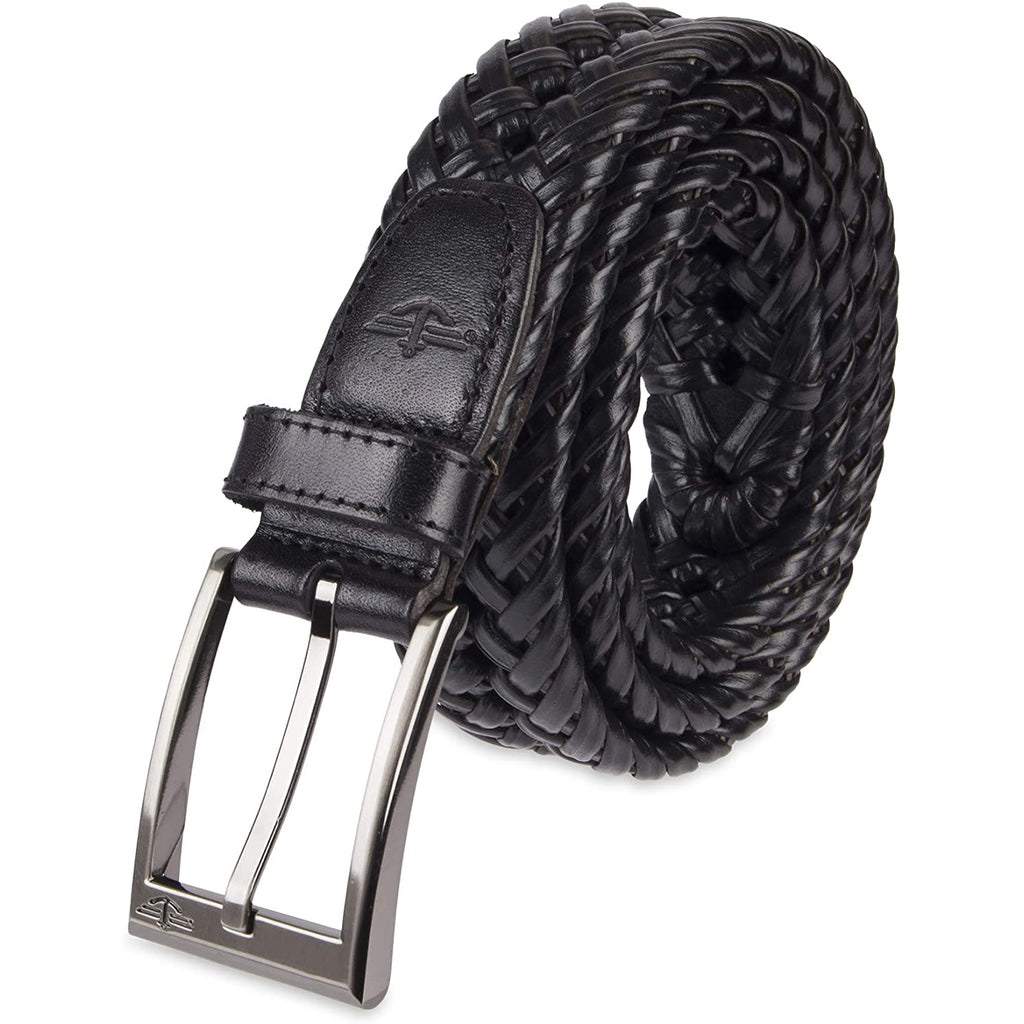 chinese dress ladies Dockers Men's Leather Braided Casual and Dress Belt,black/black,30 at  Amazon Men's Clothing store