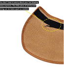 FENELY Women Sun Visors Foldable Straw Hats