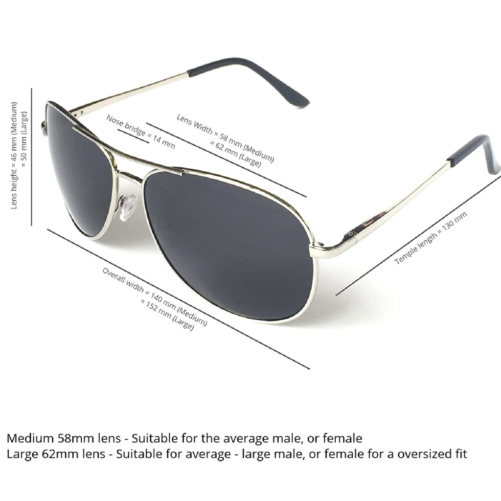 J+S Premium Military Style Classic Aviator Sunglasses, Polarized
