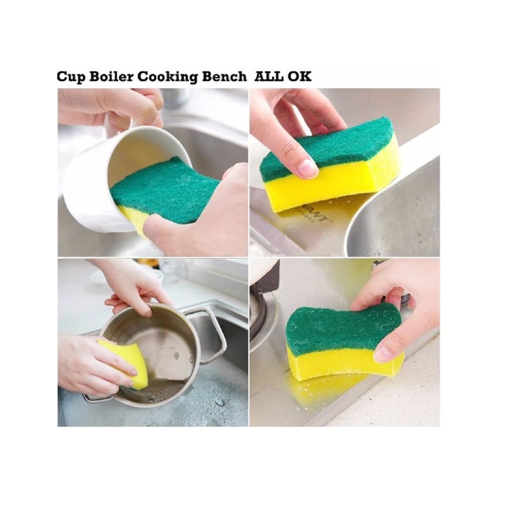 Kitchen Cleaning Sponges Eco Non-Scratch for Dish Scrub Sponges
