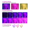 LEOTER Grow Light for Indoor Plants | Upgraded Version 80 LED Lamps with Full Spectrum & Red Blue Spectrum