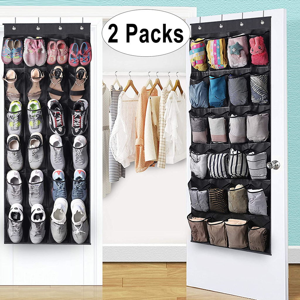 MISSLO 4 Tier Long Shoe Rack 24 Pairs Shoe Organizer for Closet