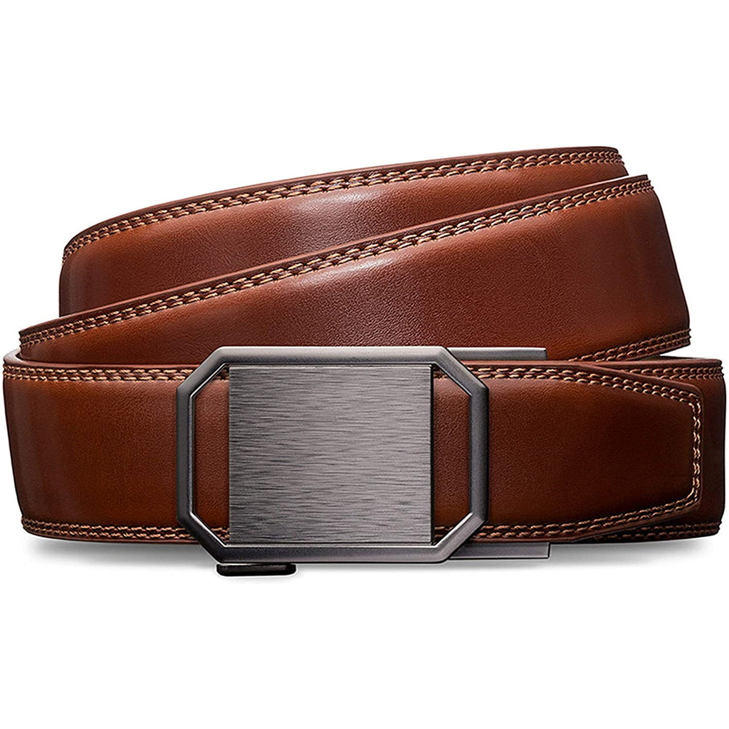 Wide top ratchet belt