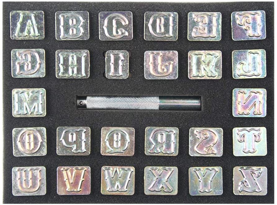 Tandy Leather Craftool 1/2 (13 mm) Standard Alphabet Set 8130-00