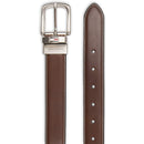 Tommy Hilfiger Men's Reversible Belt | Brown/Black White Stitch