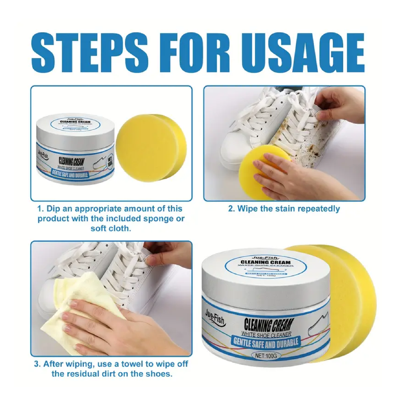 1/2/3pcs, Shoe Cleaning Cream, Shoe Cleaner, Leather Shoes Brightening Cream, Multipurpose White Shoe Cleaning Cream For Cleaning, Whitening, Brightening, To Remove Stains, Dirts And Oxidation, Cleaning Supplies, Household Gadgets, Ready For School