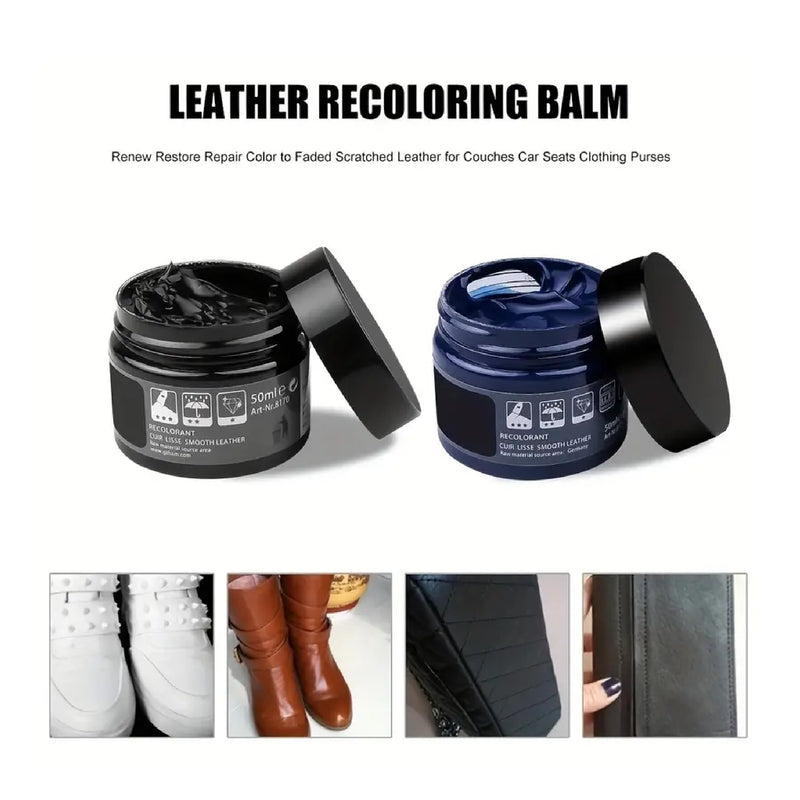 1.69oz Car Care Kit: Restore Your Faux Leather Shoes, Seats, and Coats - Repair Holes, Scratches, and Cracks Instantly!