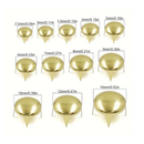 100pcs 2.5-16mm Round Dome Rivets Spike Studs, Punk Rock DIY Leather Craft For Shoes Clothing Bag Parts Decoration
