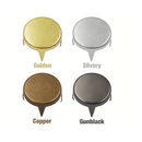 100pcs 4-12mm 4 Claw Flat Spike Rivets Studs Spots, Nailhead Punk Rock, DIY Leather Craft For Clothing, Bag And Shoes Parts Decoration