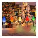 10 Pack Jumbo Solar C9 Christmas Lights Outdoor, 2023 Upgraded Christmas Outdoor Decorations For Yard Pathway