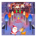 10 Pack Jumbo Solar C9 Christmas Lights Outdoor, 2023 Upgraded Christmas Outdoor Decorations For Yard Pathway
