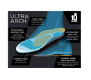 3810 Ultra Arch Support – Foam Cushion Insoles for Men & Women w/Metatarsal Pad, Plantar Fasciitis Relief