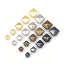 10pcs/100pcs Pyramid Rivet Square Rivets Studs Spike Nailheads Leathercraft DIY For Clothes Bags Shoes Belt Apparel Accessories