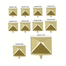 10pcs/100pcs Pyramid Rivet Square Rivets Studs Spike Nailheads Leathercraft DIY For Clothes Bags Shoes Belt Apparel Accessories