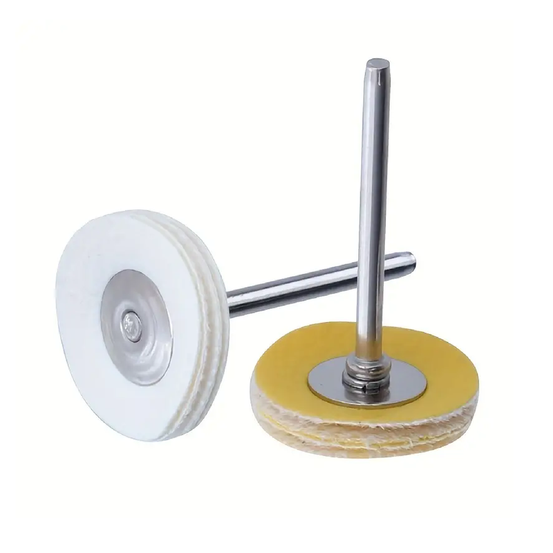 10pcs Leather Buffing Wheel 3x25mm Brush Polishing Grinding Disc Rotary Tool Dust Cleaning Polishing For Glass Wood Rubber Jewelry Ceramic Watch Jewelry