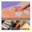 10pcs Rotary Cutter Blades 45mm SKS-7 High-Carbon Steel Rotary Cutter Replacement Sharp Round Wheel Cutter Blades Set Paper Cutting Blade For Fabric Leather Paper