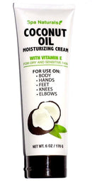 Spa Naturals Coconut Oil Moisturizing Cream Tube