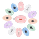 12 Pieces Mini Retractable Utility Knife Box Cutter Letter Opener Pocket Knives Colorful Mini Open Slides For Letter