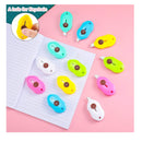12 Pieces Mini Retractable Utility Knife Box Cutter Letter Opener Pocket Knives Colorful Mini Open Slides For Letter