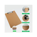 16-Pack Letter Size 9" x 12.5" Clipboards | Eco-Friendly Wooden Boards for A4 Paper