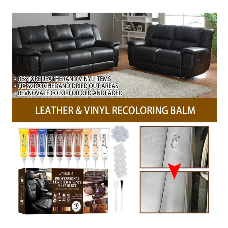 18pcs Color Patch For Car Leather Care, Color Patch For Leather Bags, Leather Shoes, Refurbished Sofa Leather, Color Patch Set