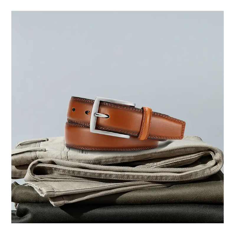 1PC Men Pin Buckle Belt, Men's Casual Business Belt