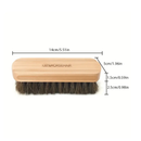 1PC, Horse Hair Shoe Brush, Shoe Cleaning Brush, Leather Polishing Brush, Soft Non-scratch Shoes Oil Brush, Suitable For Suede Boots, Shoes Maintenance, Polishing Tool, Cleaning Supplies, Cleaning Tool, Back To School Supplies