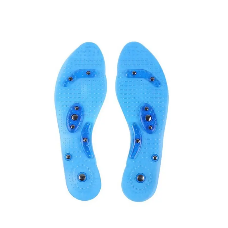 1 Pair Acupressure Magnetic Massage Insoles Men Women Silicone Insole Foot Massager Shoe Pad