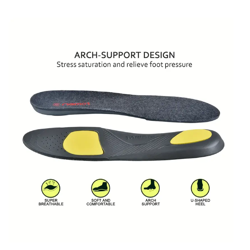 1Pair Arch Supports Comfortable Breathable Insoles For Kids & Adults