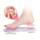 1Pair Massage Insole Memory Foam Breathable Insole Sweat-Absorbing Sponge Elastic Insole For Women