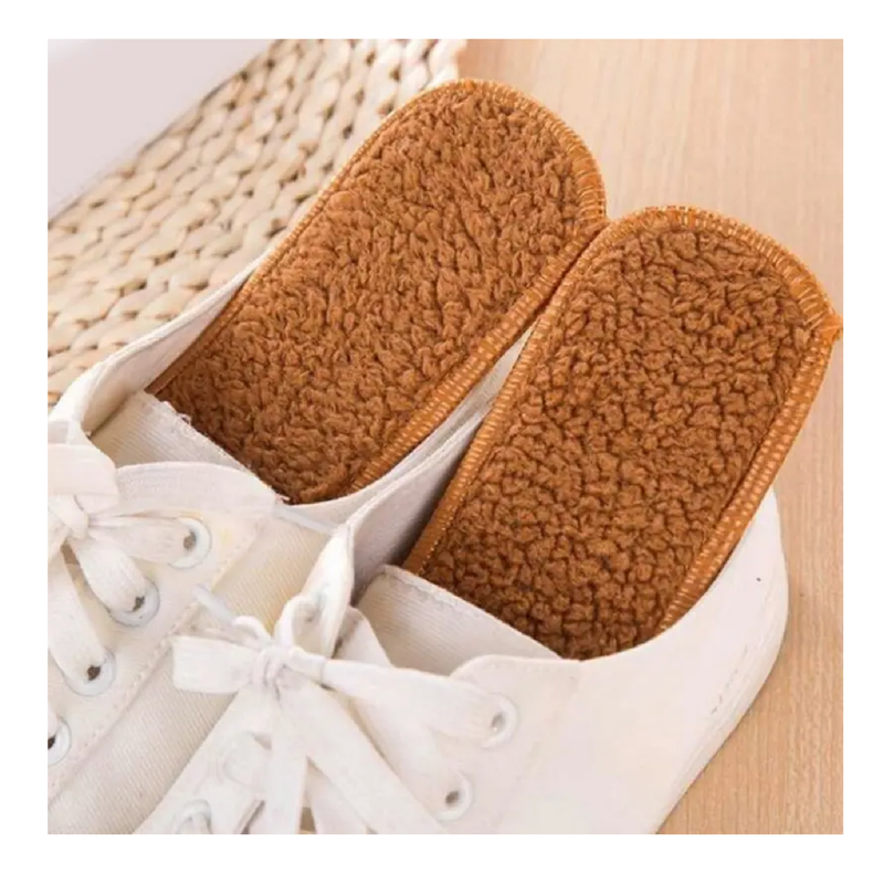 1 Pair Natural Sheepskin Insoles, Winter Real Fur Wool Insoles, Men Women Warm Soft Thick Warm Cashmere Snow Boots Shoe-pad Shoe Insole Thermal insoles