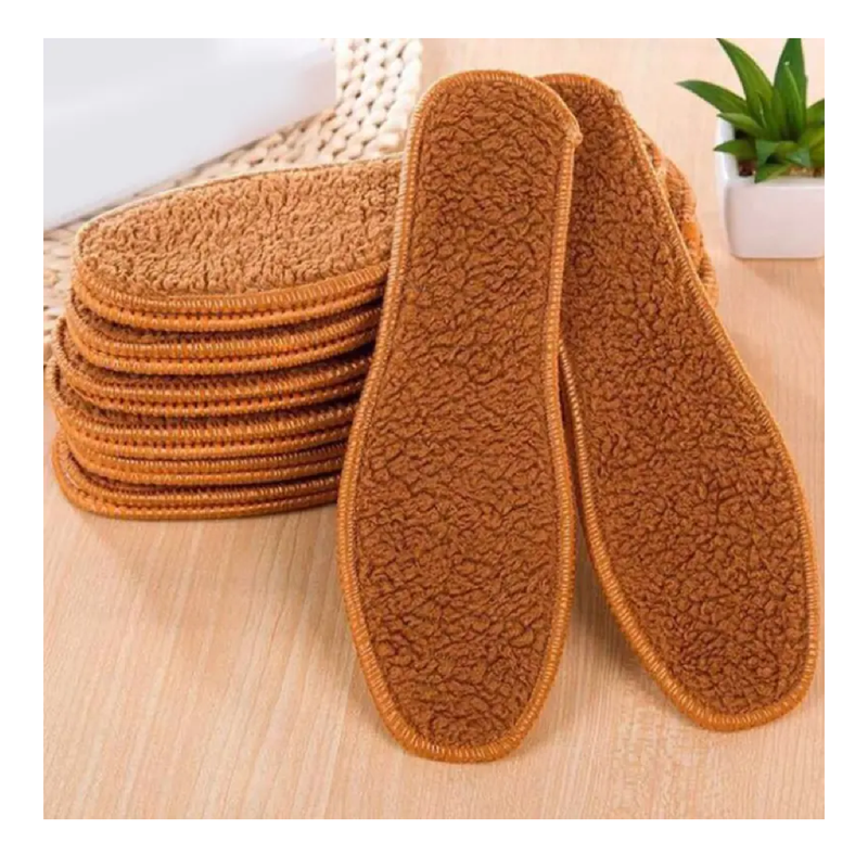 1 Pair Natural Sheepskin Insoles, Winter Real Fur Wool Insoles, Men Women Warm Soft Thick Warm Cashmere Snow Boots Shoe-pad Shoe Insole Thermal insoles