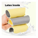 1 Pair Of Latex Barefoot Sweat-absorbing Insoles For Men And Women, Soft Bottom Sports Insoles, Thin And Lightweight, Anti-slip, Anti-odor, Breathable, And Can Be Worn Without Socks