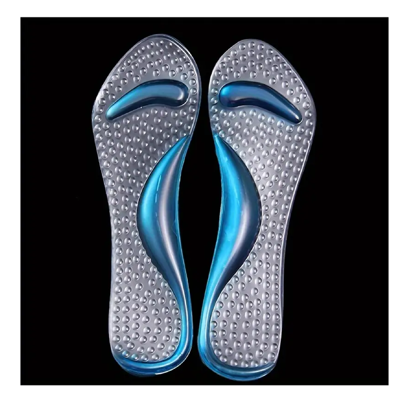 1Pair Silicone Flat Feet Correction Insoles, Arch Support Massage Insoles