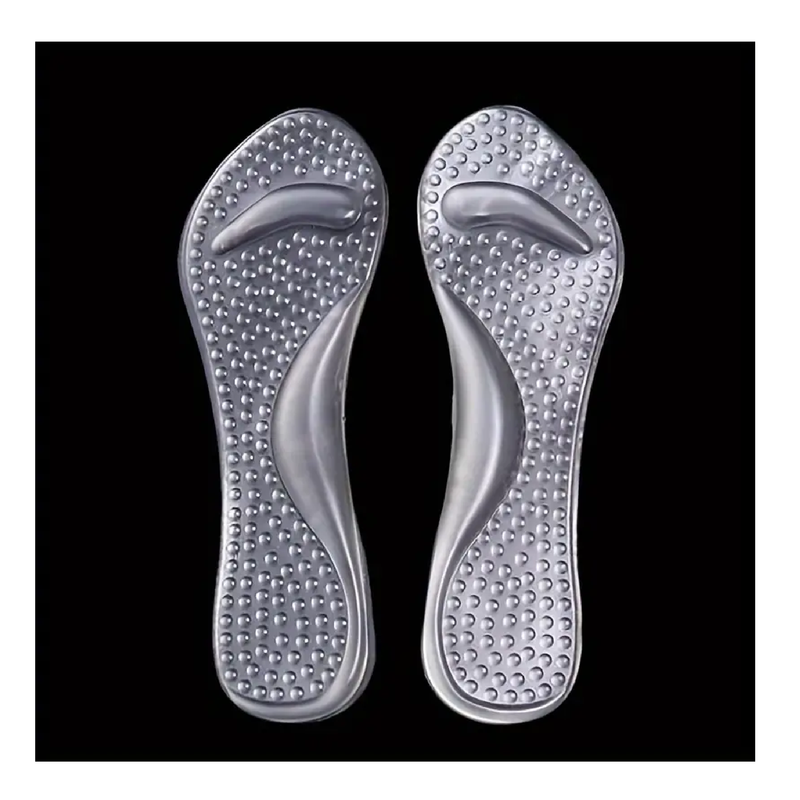 1Pair Silicone Flat Feet Correction Insoles, Arch Support Massage Insoles