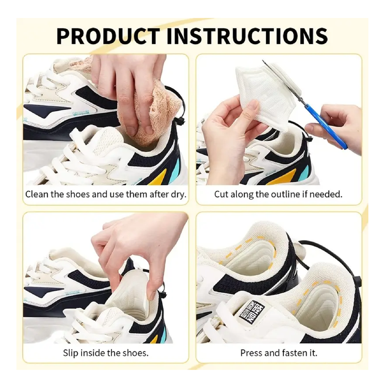 1 Pair Sneakers Heel Sticking Shoes Big Change Small Artifact,Heel Cushion Pads Sticker Anti-wear Feet Pad Protector Sticker Foot Care Inserts