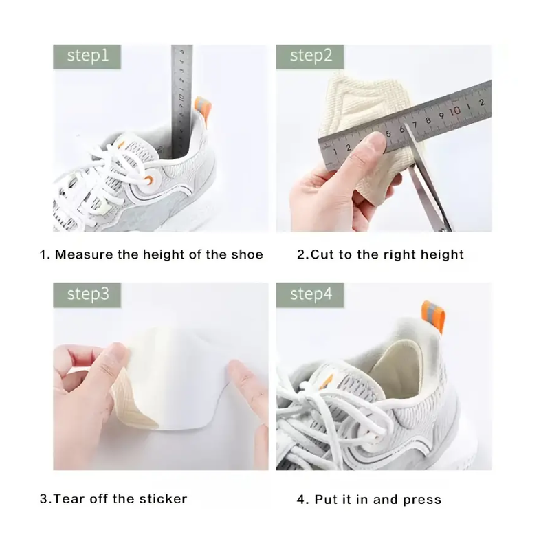 1 Pair Sneakers Heel Sticking Shoes Big Change Small Artifact,Heel Cushion Pads Sticker Anti-wear Feet Pad Protector Sticker Foot Care Inserts