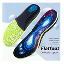 1Pair Sports Shock Absorption Insoles, High Elastic Deodorant Comfortable Running Sneaker Insoles