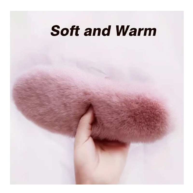 1Pair Super Fluffy Self Heated Warm Thermal Insoles, Thicken Synthetic Rabbit Fur Soft & Comfy Sport Insoles, Perfect For Cold Winter